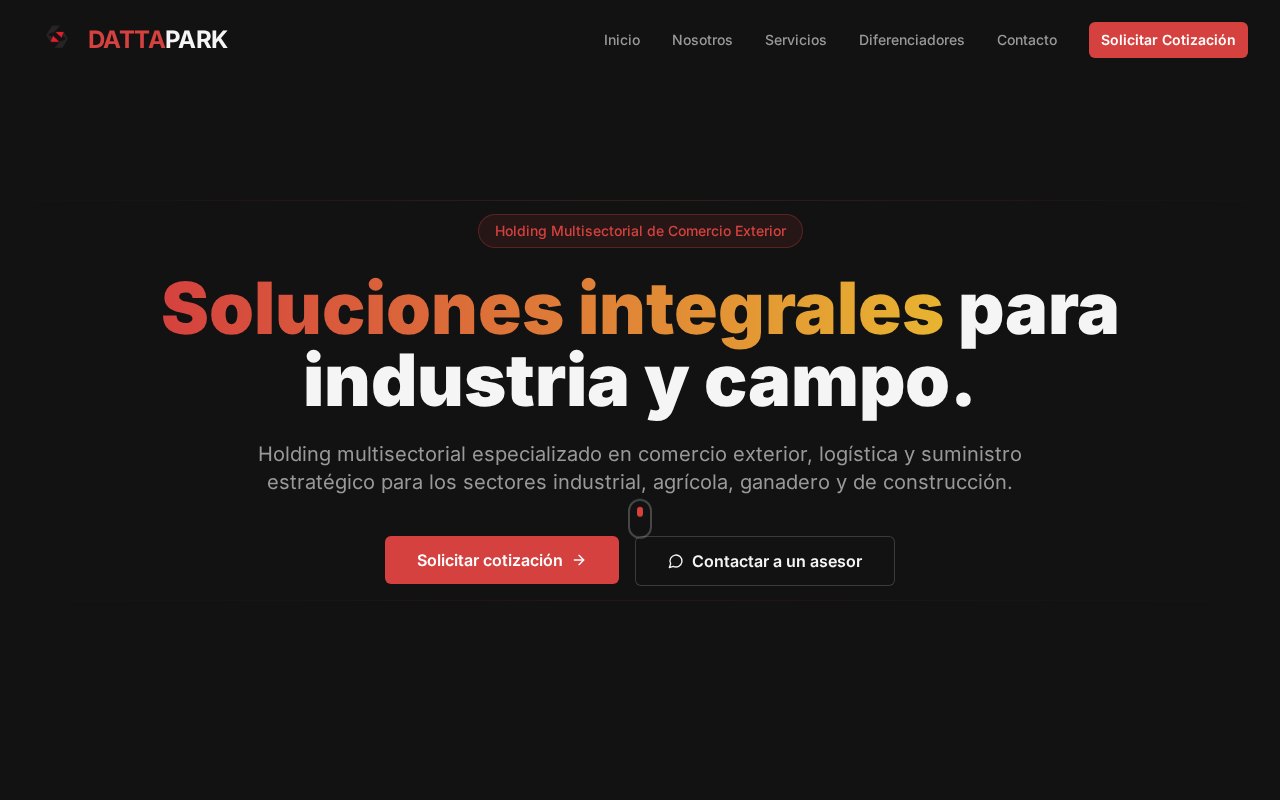 Vista previa del sitio web de Datta Park