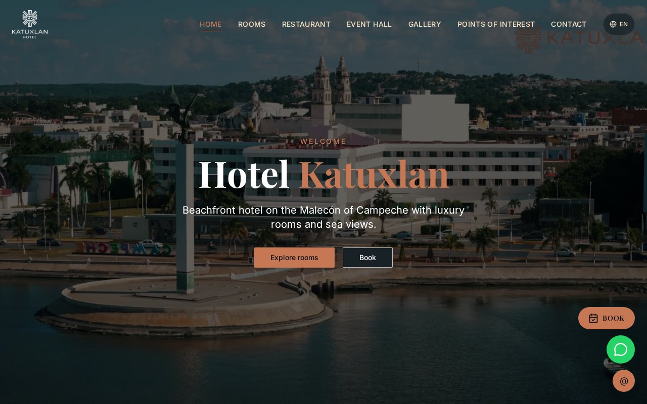 Vista previa del sitio web de Katuxlan